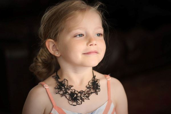 Picture of Silicone Hibiscus Necklace (child and adult sizes)